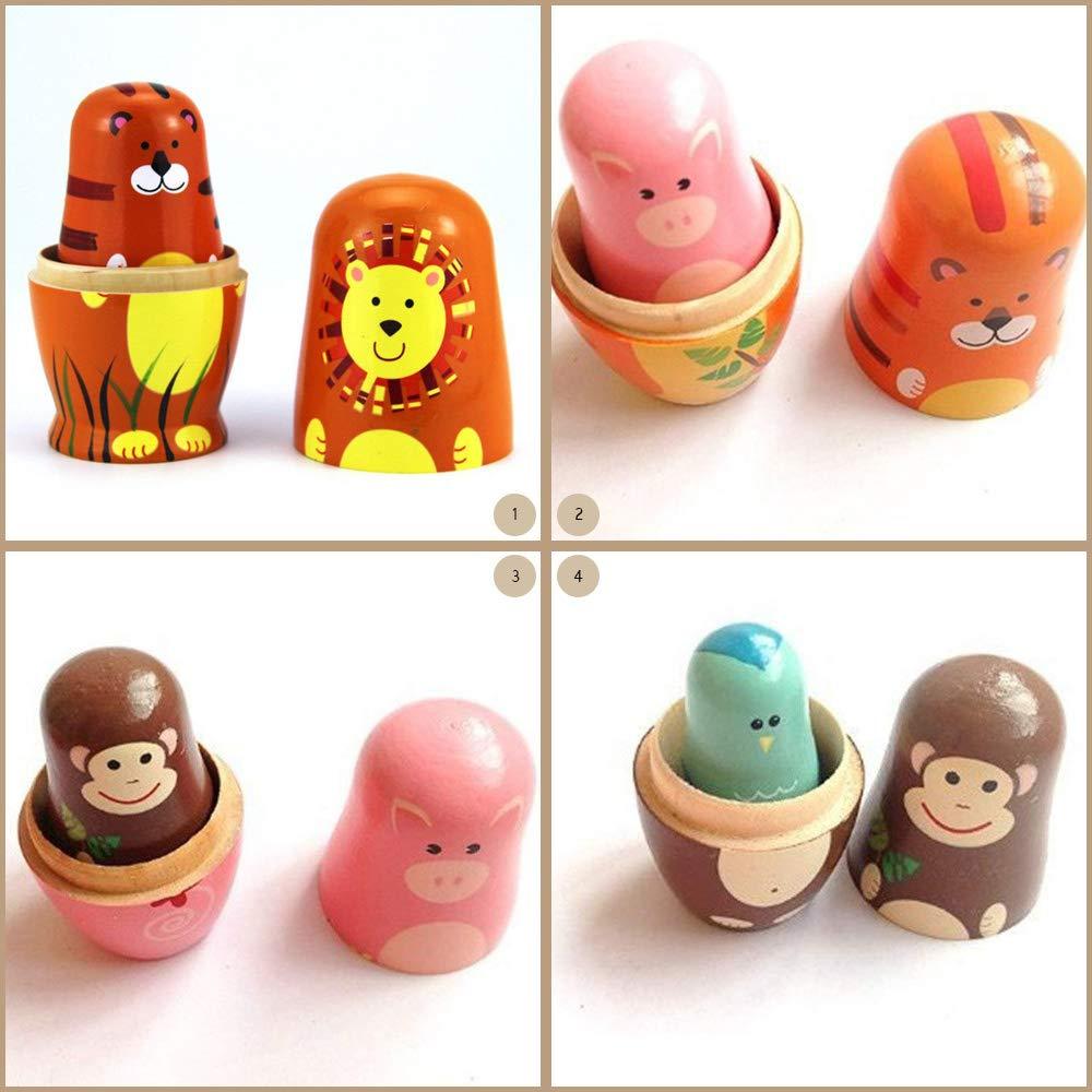 Maxshop® 5 Pieces 6" Tall Cute Nesting Dolls